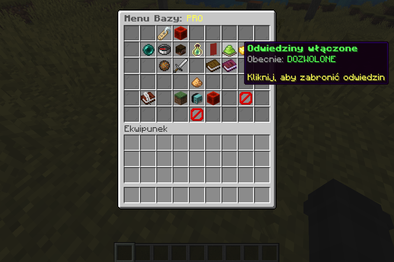 Interfejs GUI - Menu Bazy